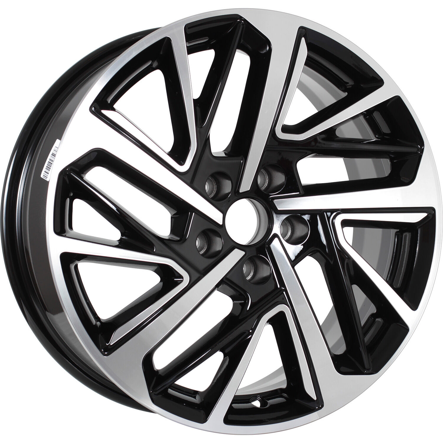 KDW KD1727 (17_Tiggo 4/7) R17x7 5x108 ET33 CB60.1 Black_Front_Polished
