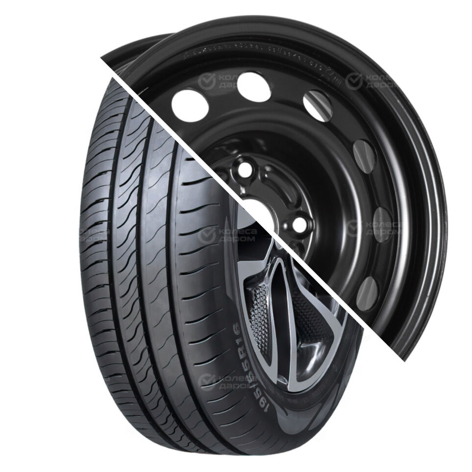Viatti Strada 2 (V-134) R15 195/55 89V + 64E44Z Евразиа ТАПО R15x6 4x114.3 ET44 CB56.6 Black R15 195/55 89V + R15x6 4x114.3 ET44 CB56.6 Black