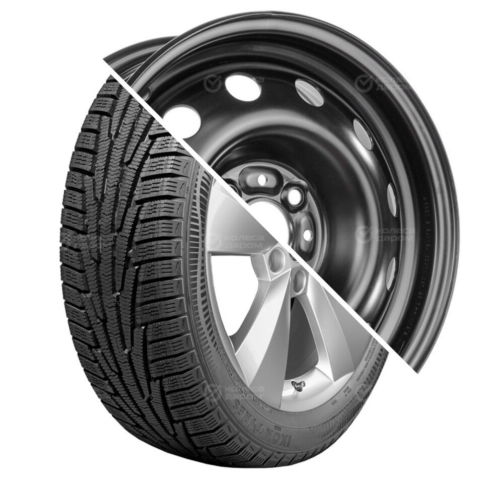 Ikon Character Snow 2 (Nordman RS2) R14 175/65 86R XL   () + 14003 R14x5.5 4x98 ET35 CB58.6 Black  Character Snow 2 (Nordman RS2) R14 175/65 86R XL    + 14003 R14x5.5 4x98 ET35 CB58.6 Black