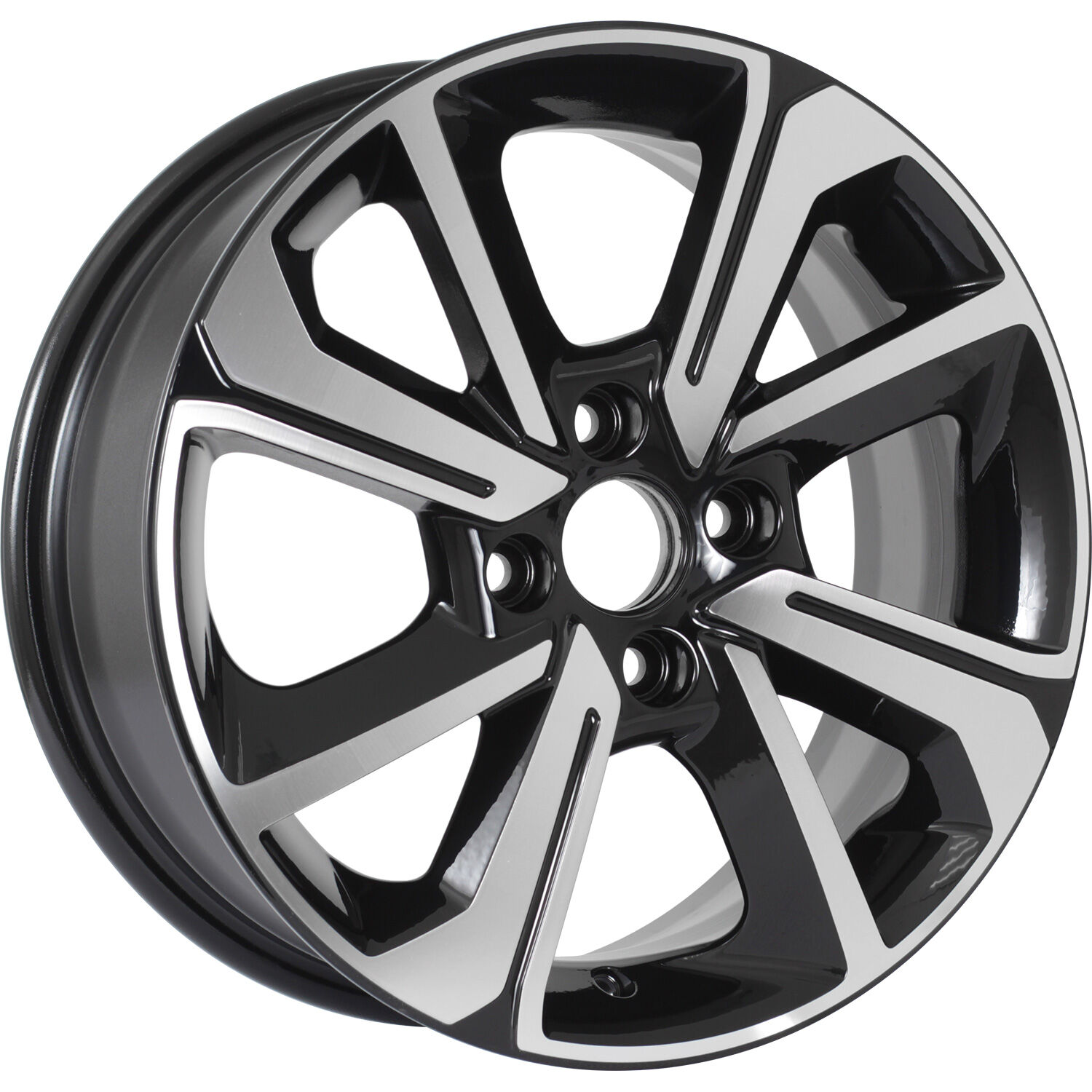 KHOMEN KHW1501 (Chevrolet Cobalt) R15x6 4x100 ET39 CB56.6 Black_FP