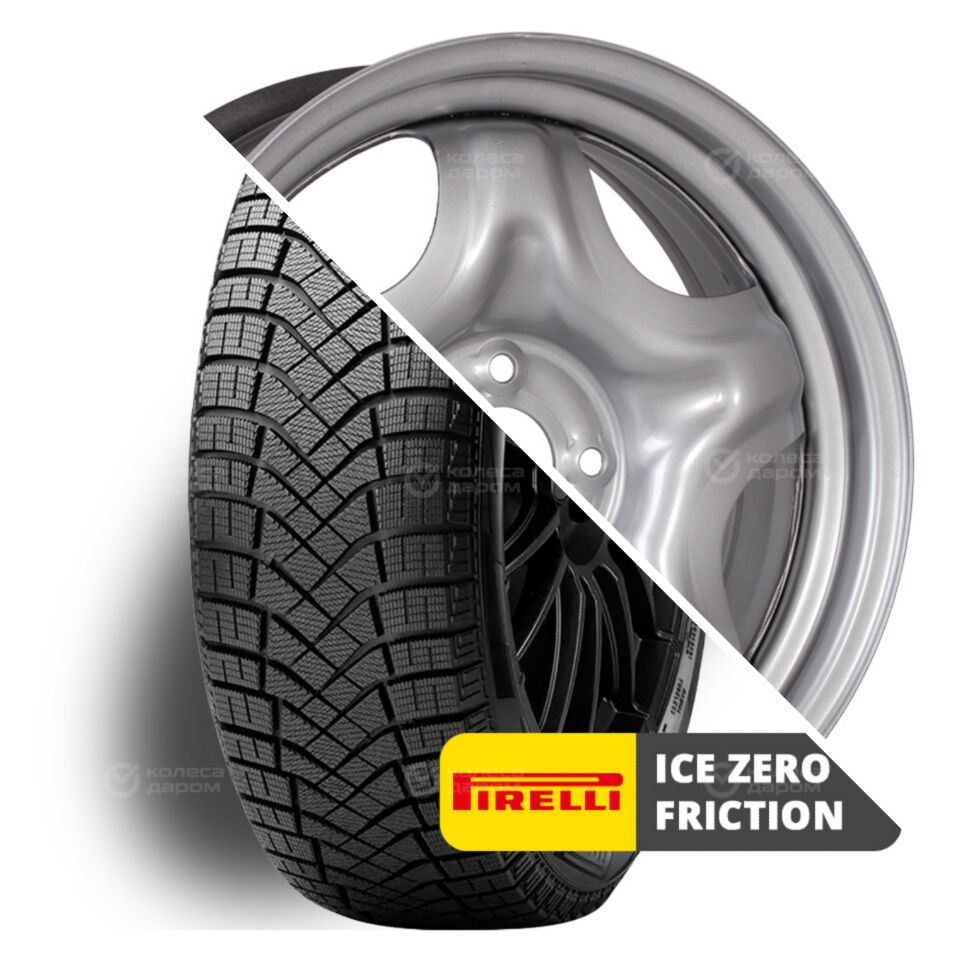 ТЗСК Ice Zero Friction R16 205/60 96T XL   () + Hyundai Solaris/KIA Rio R16x6.5 4x100 ET50 CB54.1 Silver  Ice Zero Friction R16 205/60 96T XL    + Hyundai Solaris/KIA Rio R16x6.5 4x100 ET50 CB54.1 Silver