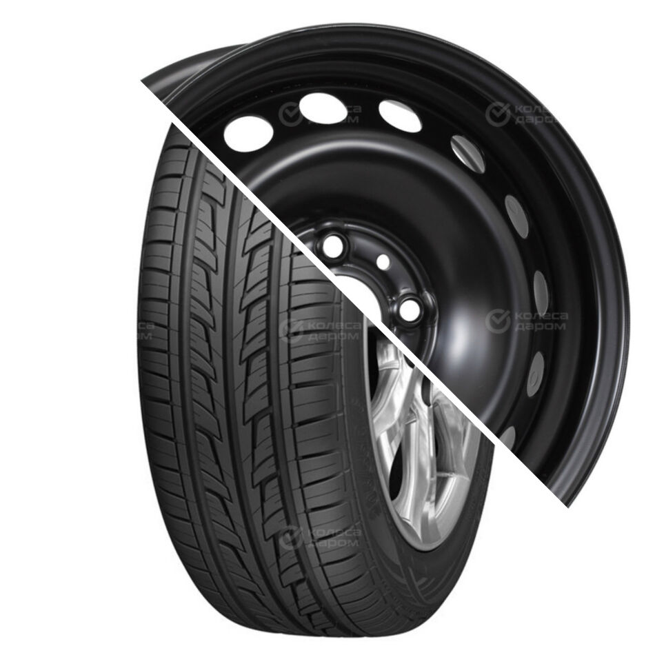Cordiant Road Runner R14 175/65 82H + ВАЗ 2170 (16 отверстий) R14x5.5 4x98 ET35 CB58.6 Black R14 175/65 82T + R14x5.5 4x98 ET35 CB58.6 Black