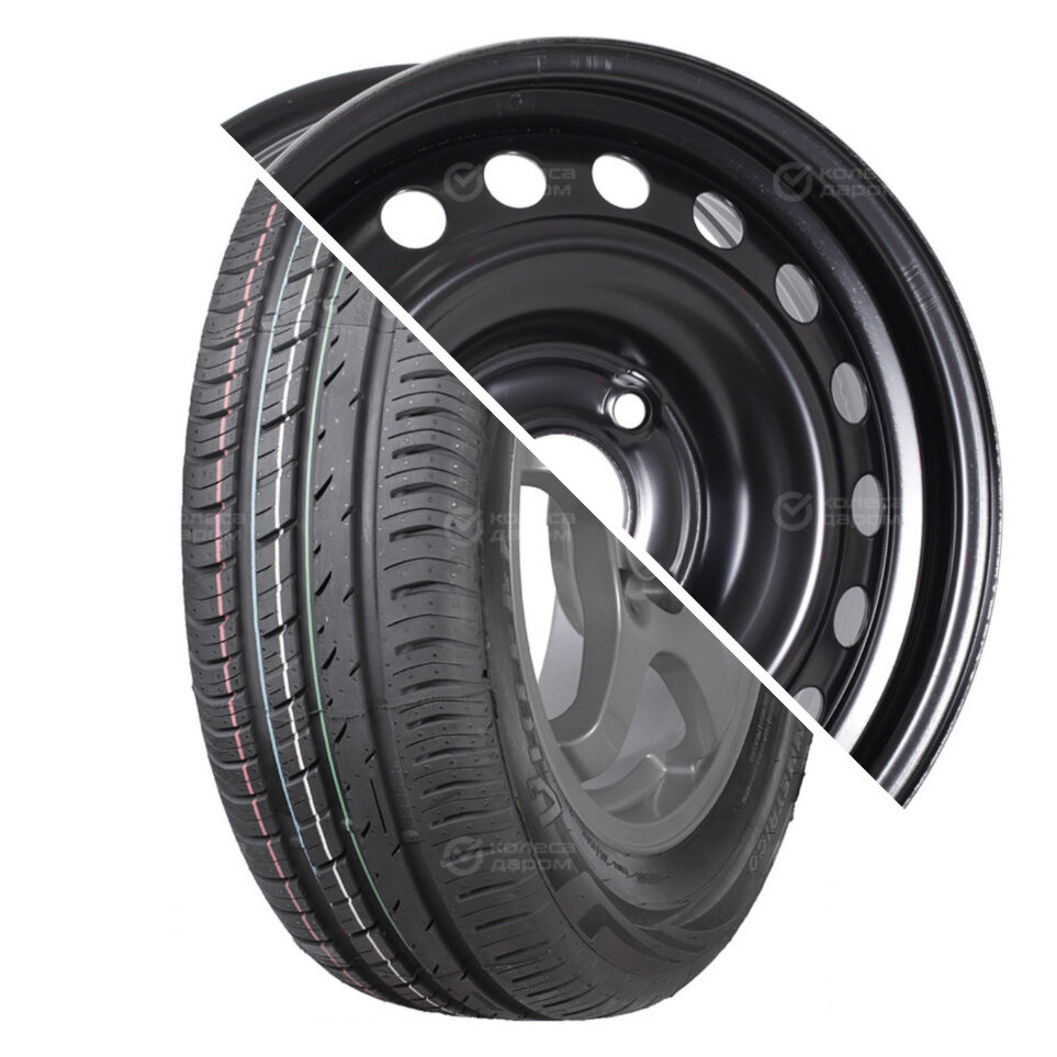 ТЗСК Strada Asimmetrico (V-130) R15 205/65 94V    () + Nissan Almera R15x6 4x114.3 ET45 CB66.1 Black  Strada Asimmetrico (V-130) R15 205/65 94V     + Nissan Almera R15x6 4x114.3 ET45 CB66.1 Black
