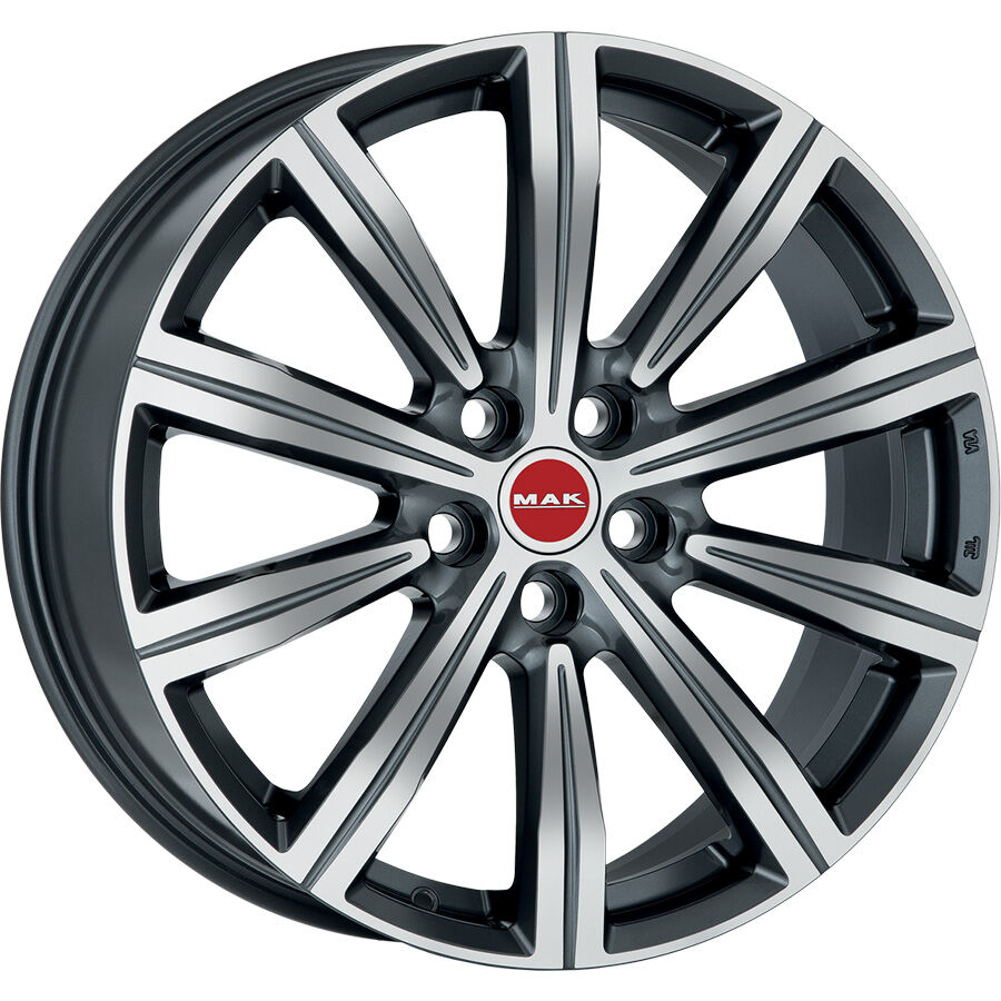 MAK Birmingham R19x8 5x112 ET28 CB66.45 Gun_met_mirror_face