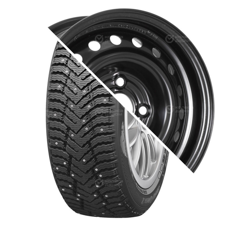 Евразиа ТАПО Snow Cross 2 R13 175/70 82T шип   () + 52A35D Евразиа ТАПО R13x5.5 4x100 ET35 CB57.1 Black  Snow Cross 2 R13 175/70 82T шип    + 52A35D Евразиа ТАПО R13x5.5 4x100 ET35 CB57.1 Black