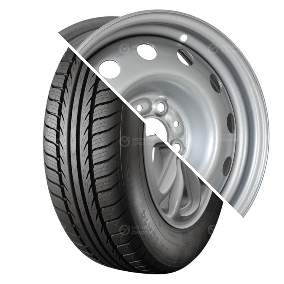 Кама Кама Breeze (HK-132) R14 175/65 82H +Magnetto 14003 R14x5.5 4x98 ET35 CB58.6 Silver  R14 175/65 82H + R14x5.5 4x98 ET35 CB58.6 Silver