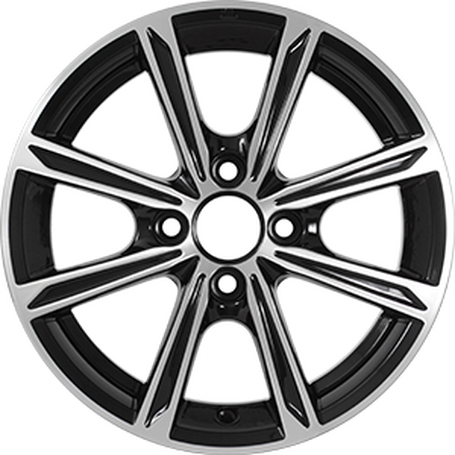 КиК Флэш R14x5 4x98 ET35 CB58.5 Almaz_black (Дефект ЛКП)*