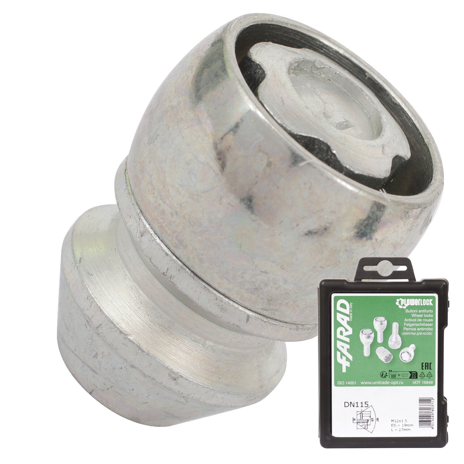 Farad Гайка секретная Farad 12х1,5х27 4+1 19 конус Sicubloc DN115