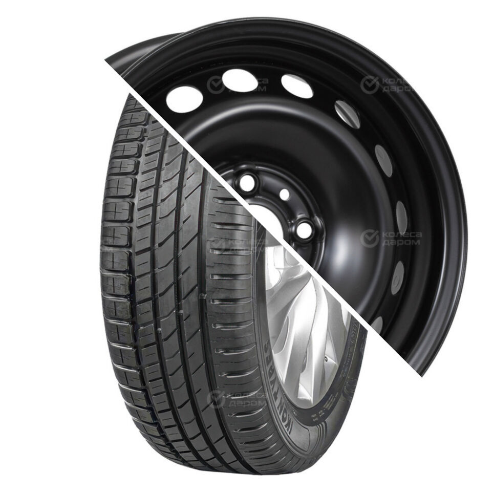 Kronprinz Character Eco (Nordman SX3) R14 185/60 82T + ВАЗ 2170 (16 отверстий) R14x5.5 4x98 ET35 CB58.6 Black R14 185/60 82T + R14x5.5 4x98 ET35 CB58.6 Black