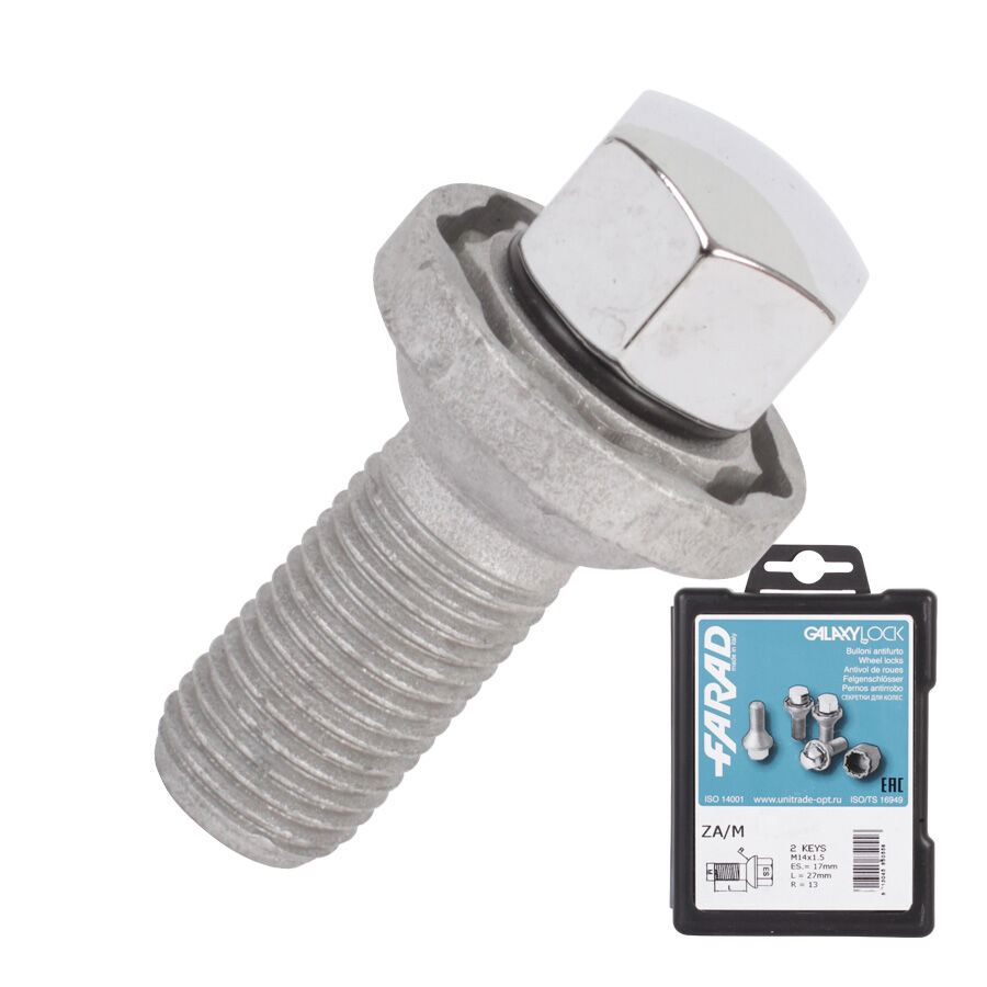 Farad Болт секретный  Farad 14х1,5х27 коробка 4+2 17 сфера ZA/M