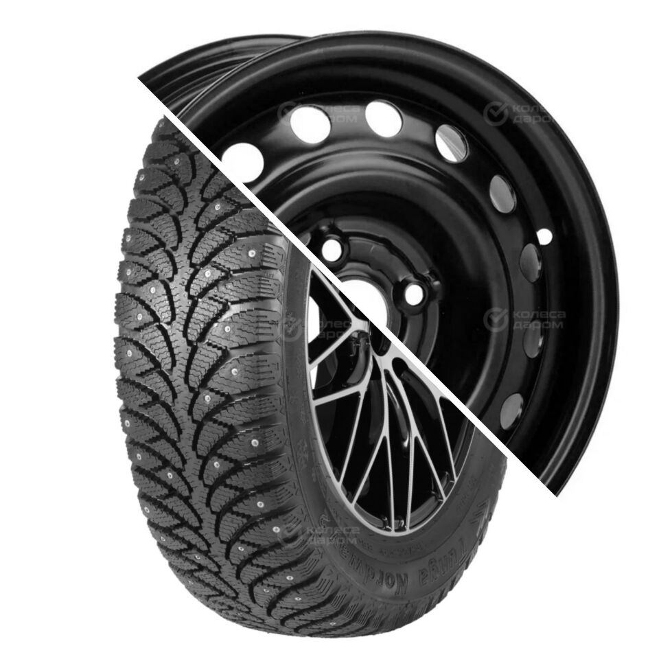 Trebl Nordway 2 R14 185/60 82Q шип+53B35B_P TREBL (12 отверстий) R14x5.5 4x98 ET35 CB58.6 Black R14 185/60 82Q шип+R14x5.5 4x98 ET35 CB58.6 Black