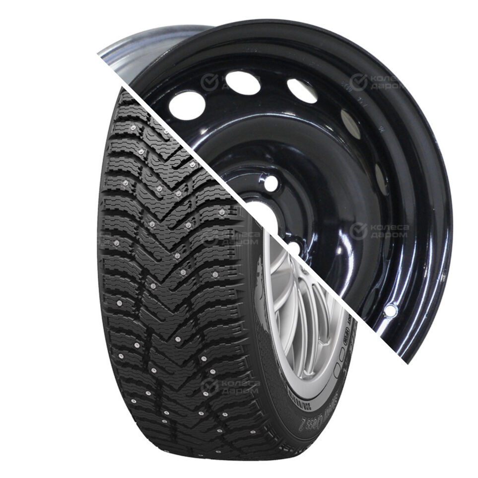 Trebl Snow Cross 2 R15 205/65 99T шип   () + 64A45R TREBL R15x6 4x100 ET45 CB54.1 Black  Snow Cross 2 R15 205/65 99T шип    + 64A45R TREBL R15x6 4x100 ET45 CB54.1 Black
