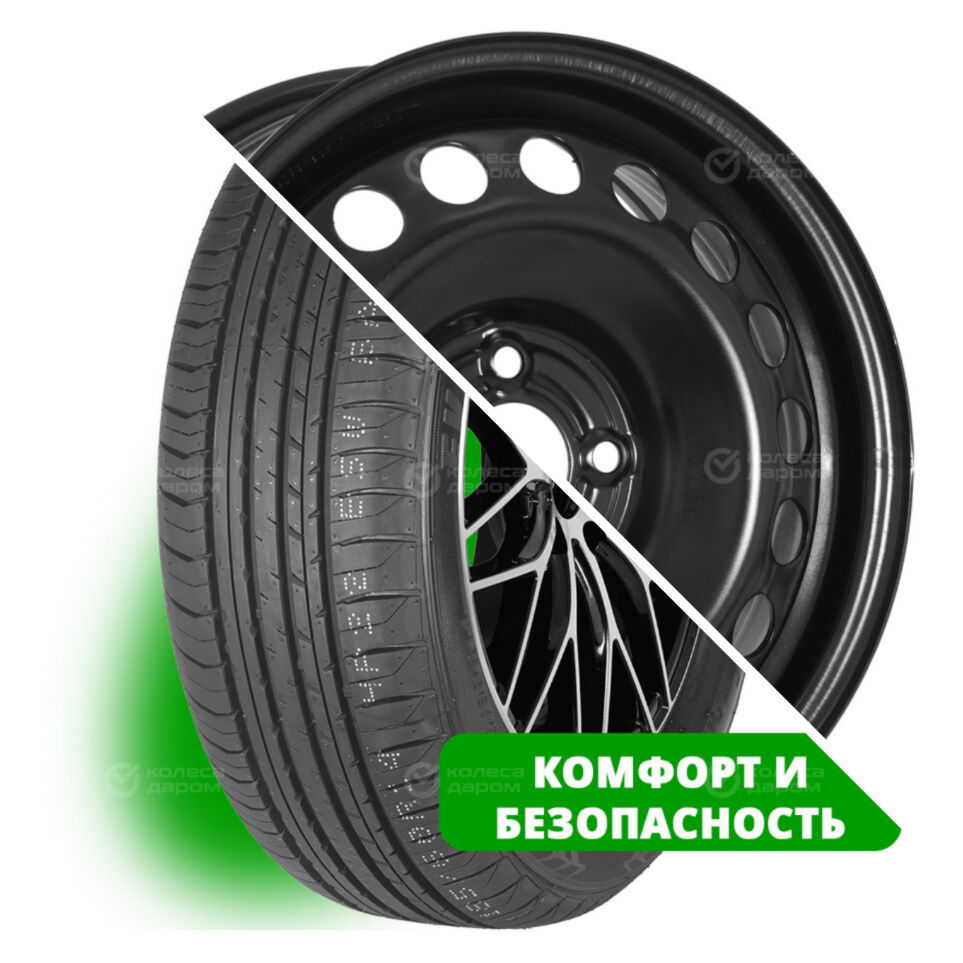 Trebl DYNACOMFORT EH226 R15 185/65 88H () + 64A50C TREBL R15x6 4x100 ET50 CB60.1 Black DYNACOMFORT EH226 R15 185/65 88H + 64A50C TREBL R15x6 4x100 ET50 CB60.1 Black