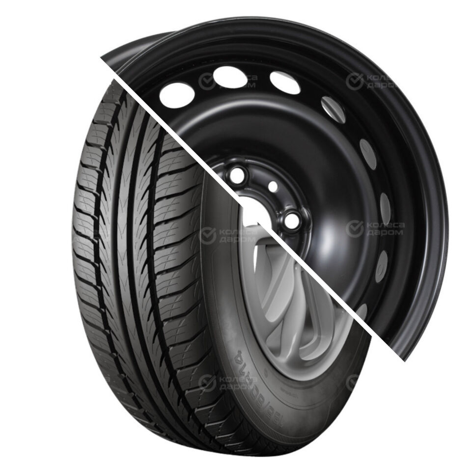 Кама BREEZE (HK-132) R14 185/60 82H + ВАЗ 2170 (16 отверстий) R14x5.5 4x98 ET35 CB58.6 Black R14 185/60 82H + R14x5.5 4x98 ET35 CB58.6 Black