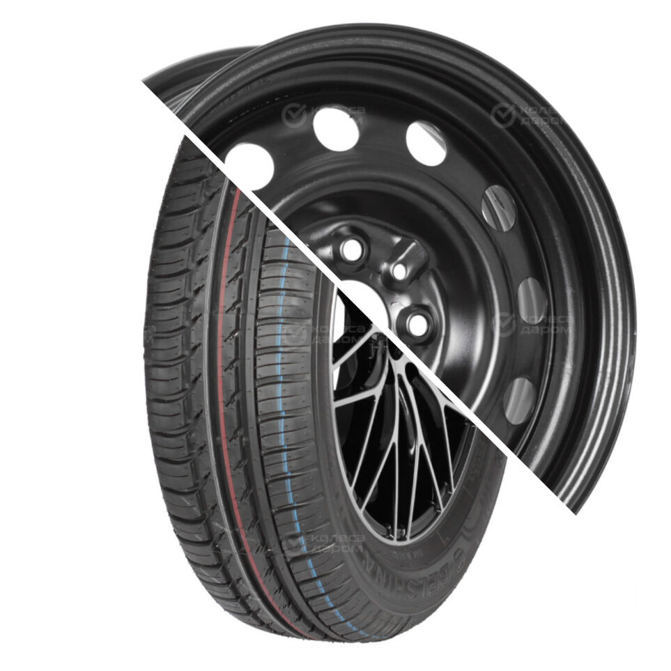 Trebl BEL-264 Artmotion R14 175/65 82H + 53B35B_P TREBL (12 отверстий) R14x5.5 4x98 ET35 CB58.6 Black R14 175/65 82H + R14x5.5 4x98 ET35 CB58.6 Black