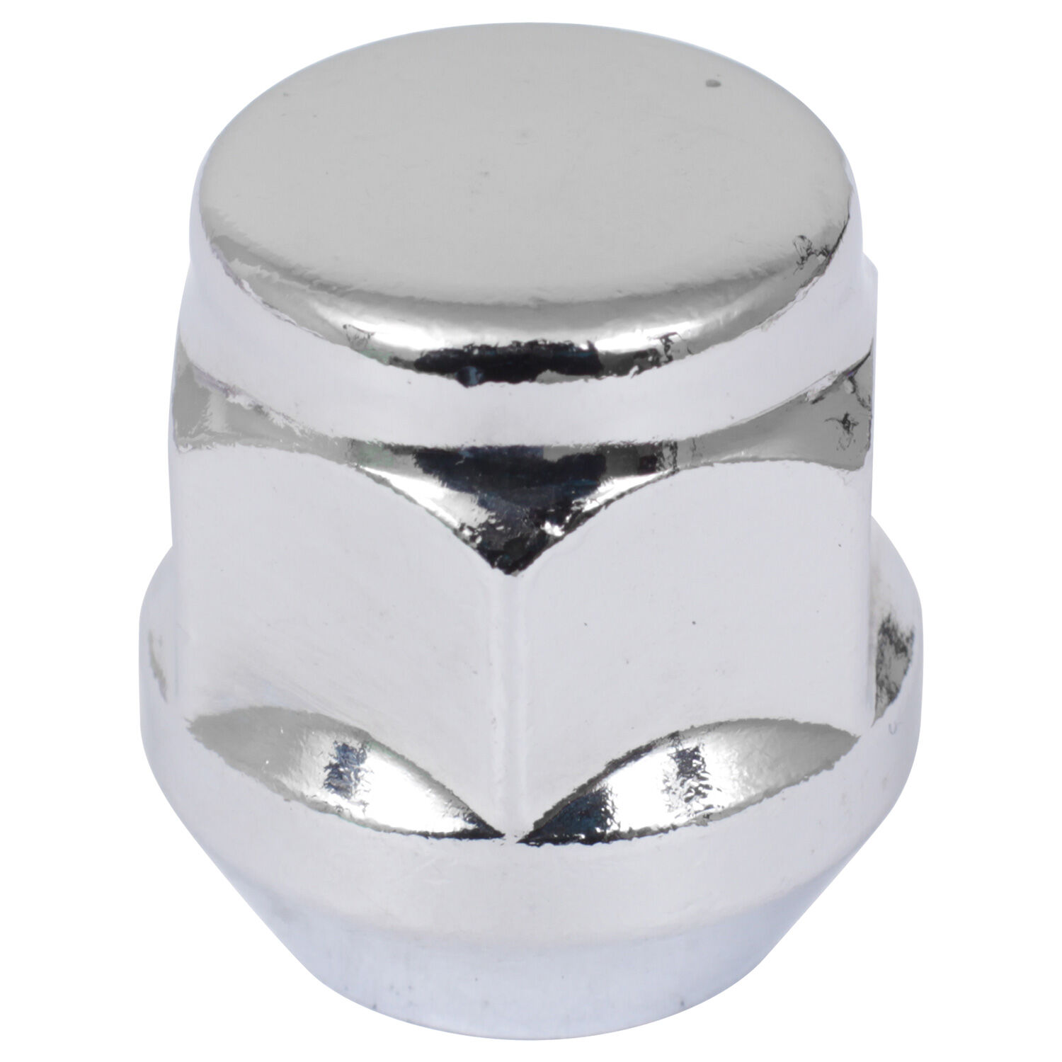 LS (Крепеж) Гайка 12х1,5  27 конус/закрытая 21мм хром 1707S (в упак.125шт.)