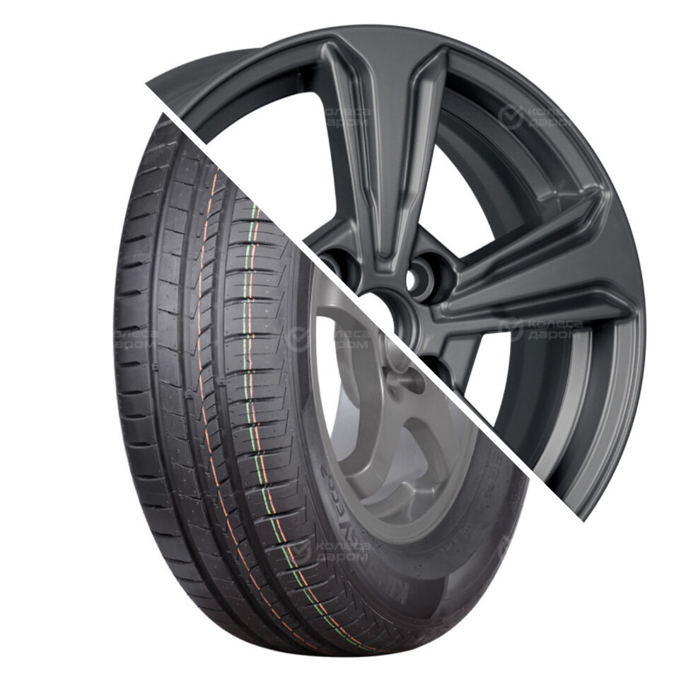 KHOMEN Kinergy Eco 2 K435 R15 185/65 92T XL   () + KHW1502 (15_Solaris II) R15x6 4x100 ET46 CB54.1 Gray  Kinergy Eco 2 K435 R15 185/65 92T XL    + KHW1502 (15_Solaris II) R15x6 4x100 ET46 CB54.1 Gray