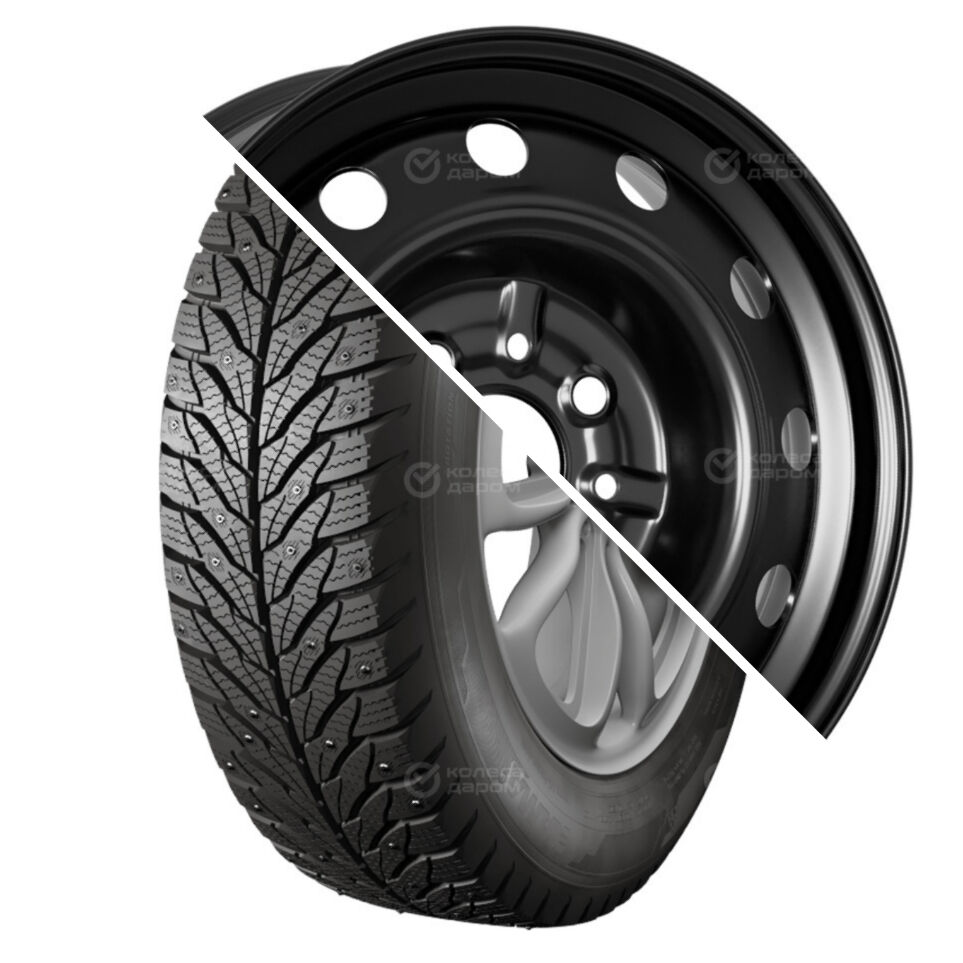 ALGA (НК-531)  R14 175/65 82T шип   () + Тольятти ВАЗ 2112  R14x5.5 4x98 ET35 CB58.6 Black  ALGA (НК-531)  R14 175/65 82T шип    + Тольятти ВАЗ 2112  R14x5.5 4x98 ET35 CB58.6 Black