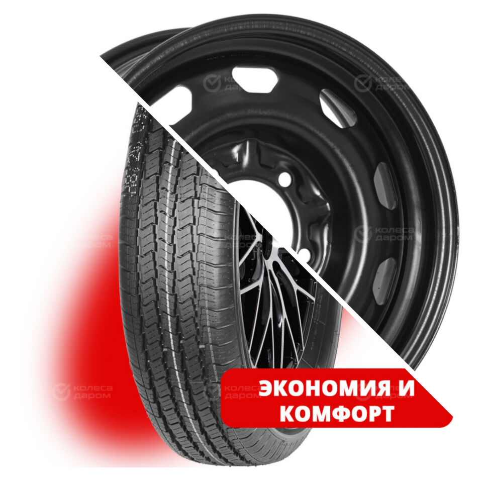 Lanvigator Gazill R16C 185/75 104/102R + LT2883D TREBL R16x6 5x139.7 ET22 CB108.6 Black R16C 185/75 104/102R + R16x6 5x139.7 ET22 CB108.6 Black