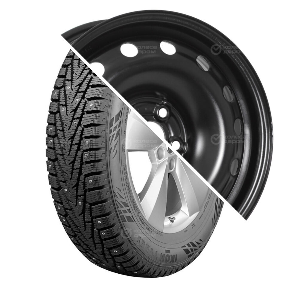 Trebl Character Ice 7 (Nordman 7) R15 185/60 88T шип XL+64H38DP R15x6 5x100 ET38 CB57.1 Black R15 185/60 88T шип XL+R15x6 5x100 ET38 CB57.1 Black