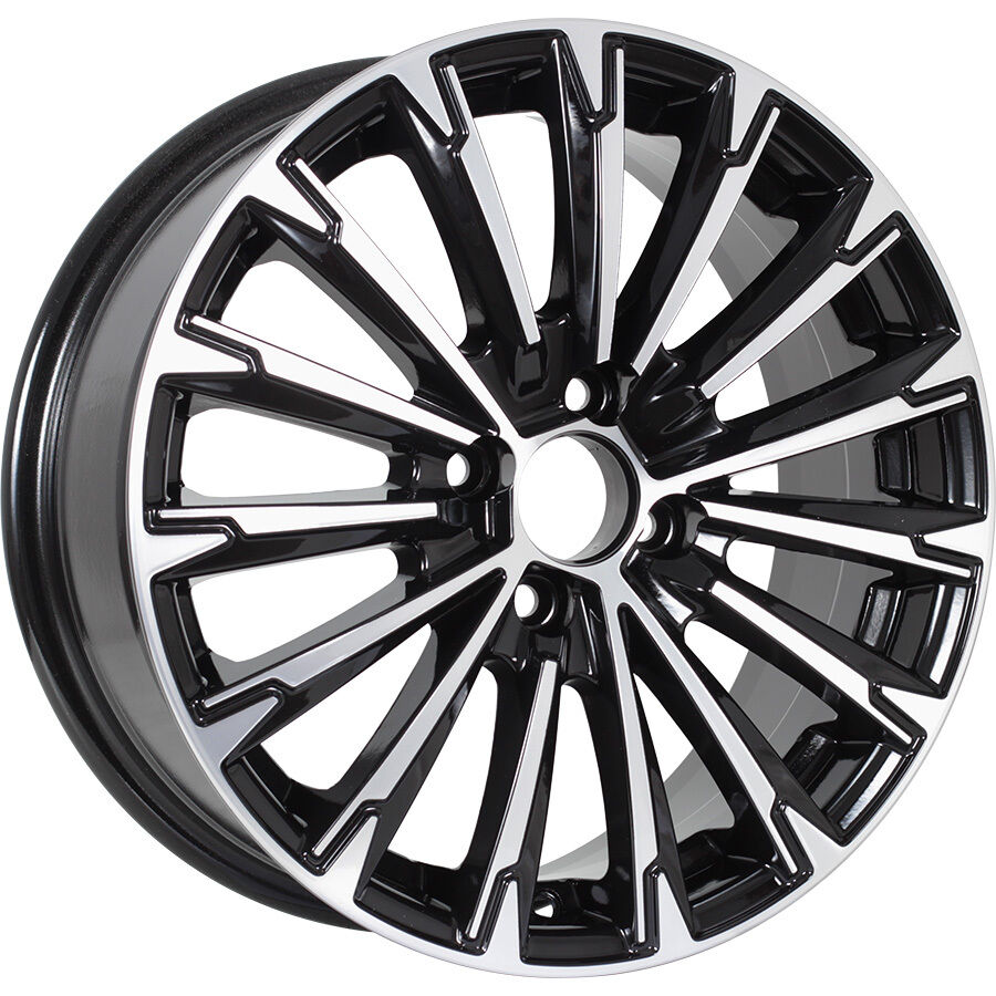 KDW KD1610 R16x6.5 5x114.3 ET50 CB66.1 Black_Front_Polished (Мятый обод)*