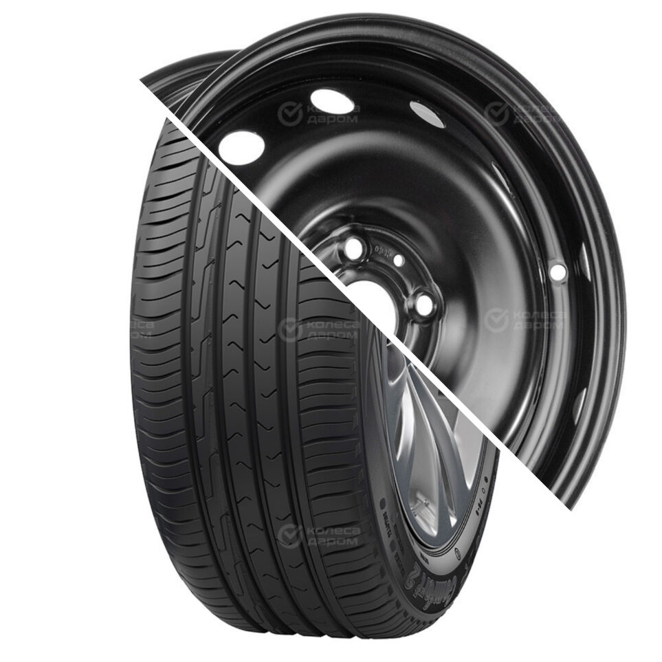Cordiant Comfort 2 R15 185/65 92H + 15003 R15x6 4x100 ET46 CB54.1 Black R15 185/65 92H + R15x6 4x100 ET46 CB54.1 Black