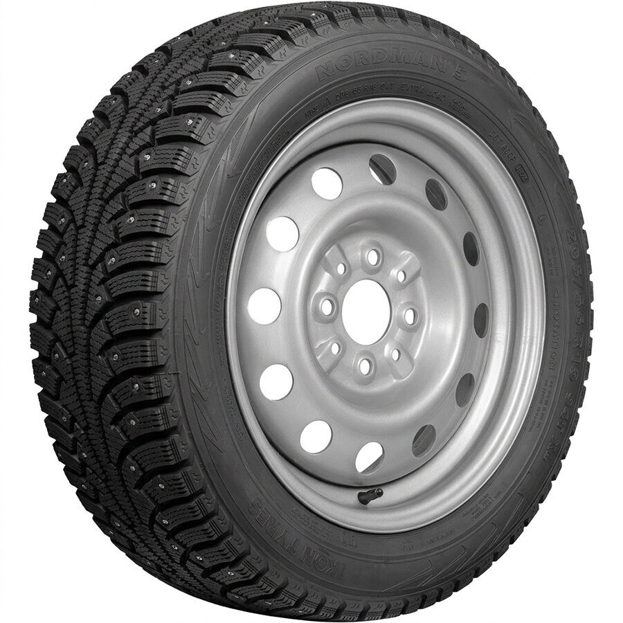 NORDMAN 5 R14 175/65 86T шип XL+53B35B TREBL (12 отверстий) R14x5.5 4x98 ET35 CB58.6 Silver R14 175/65 86T шип XL+R14x5.5 4x98 ET35 CB58.6 Silver