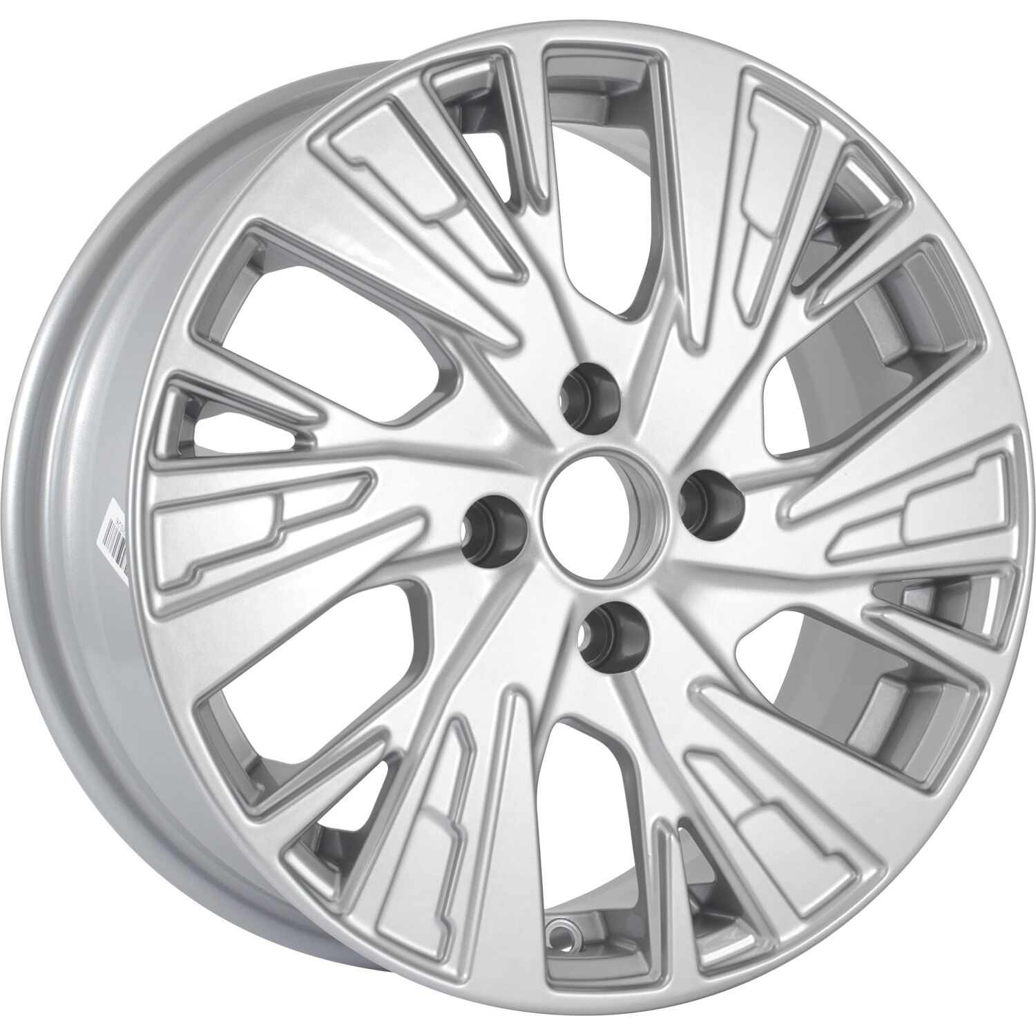 KDW KD1580 R15x6 4x100 ET40 CB60.1 Silver_Painted
