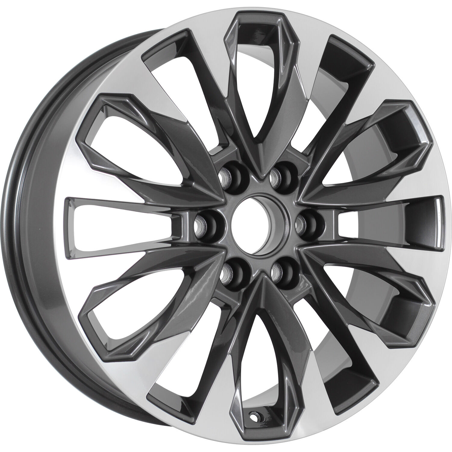 СКАД Premium Series КР007 (20_Pajero Sport) R20x8 6x139.7 ET38 CB67.1 Diamond_gloss_graphite