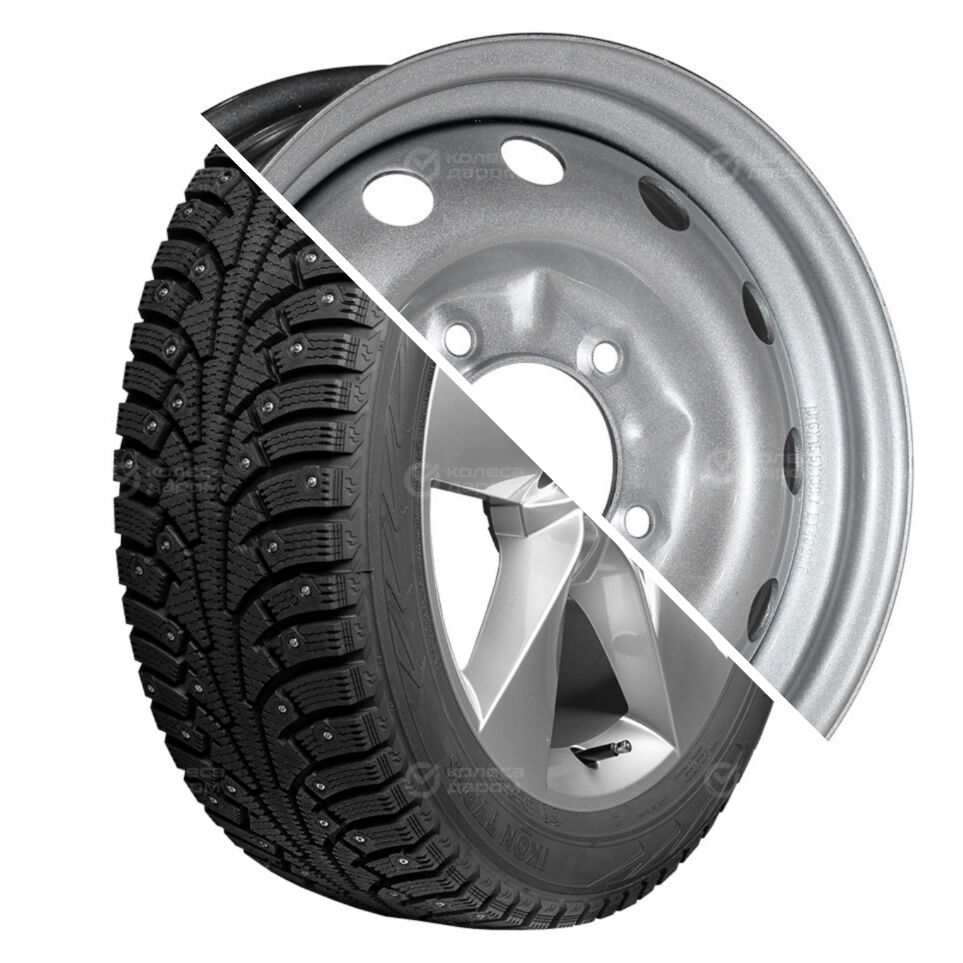 ТЗСК NORDMAN 5 R15 205/70 100T шип XL + Тольятти Chevrolet Niva R15x6 5x139.7 ET40 CB98.6 Silver R15 205/70 100T шип XL + R15x6 5x139.7 ET40 CB98.6 Silver