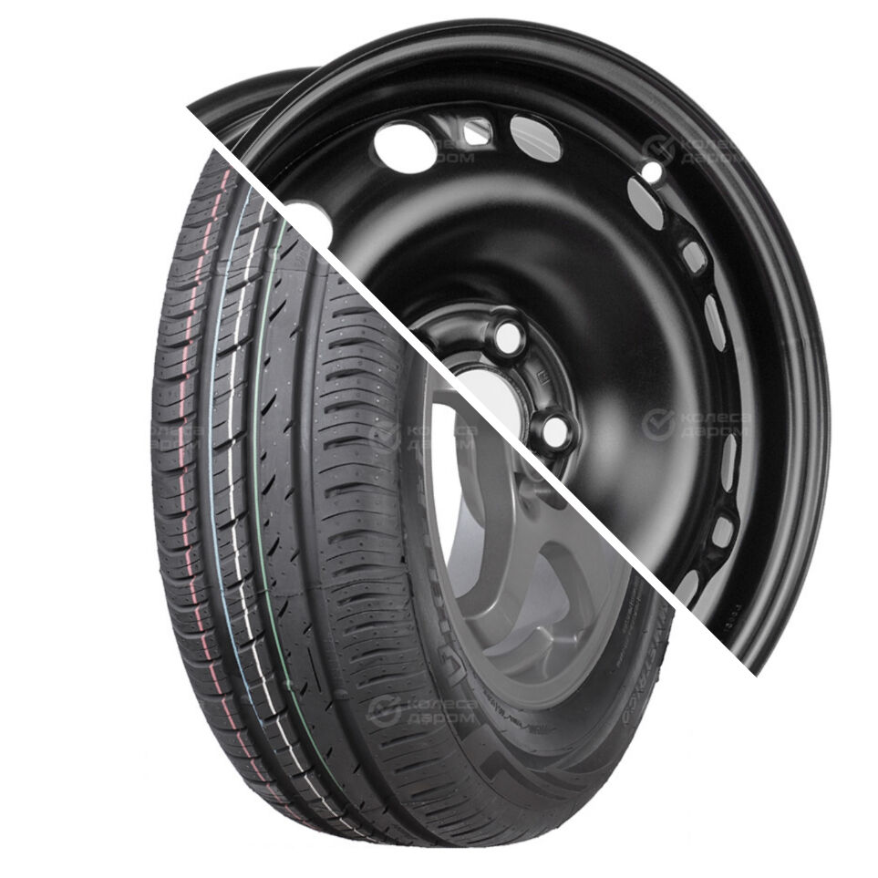 Viatti Strada (V-130)(R15 185/60 84 H ) + 15007 R15 185/60 84 H  + R15х6 5х100 ЕТ38 СВ57.1 Black