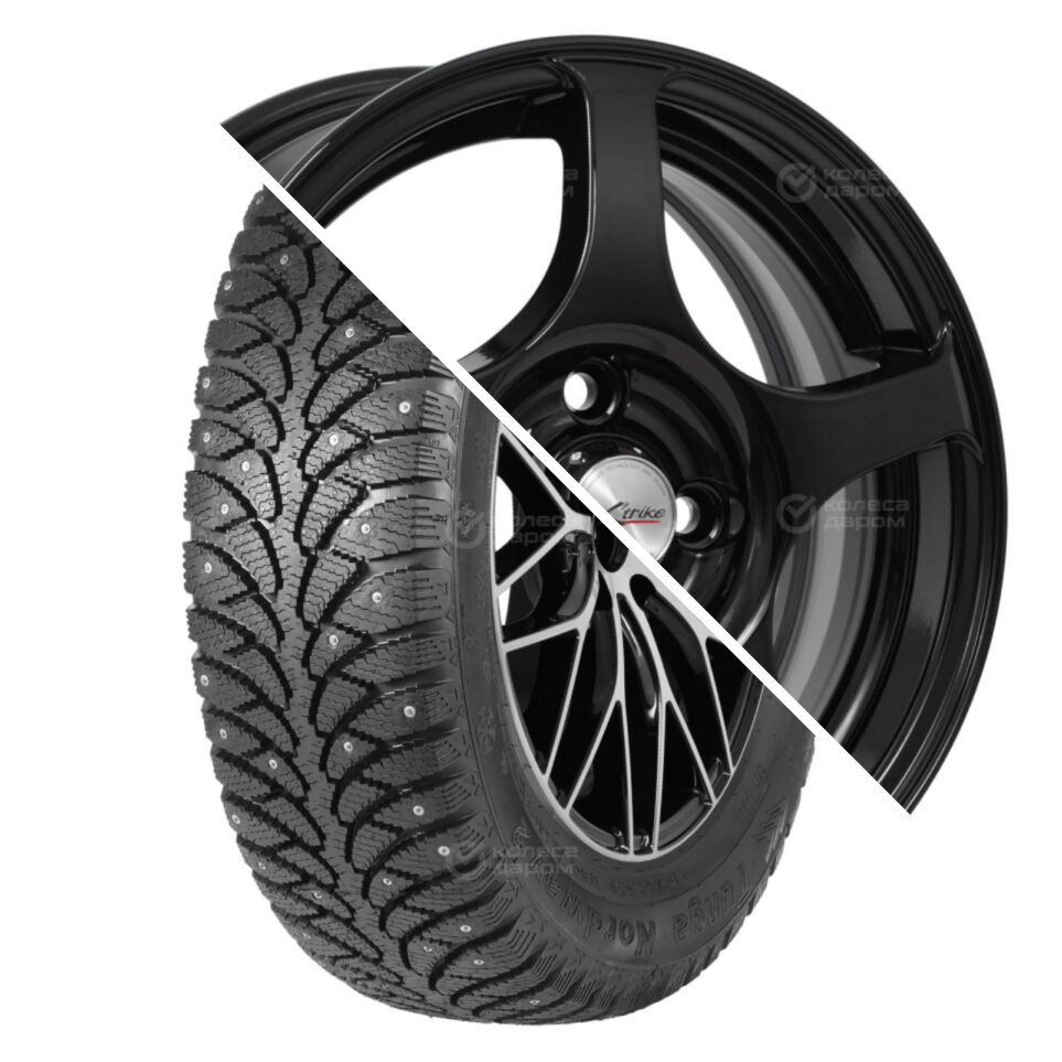 Tunga Nordway 2 R14 185/60 82Q шип   () + X103 R14x5.5 4x98 ET35 CB58.5 BK  Nordway 2 R14 185/60 82Q шип    + X103 R14x5.5 4x98 ET35 CB58.5 BK