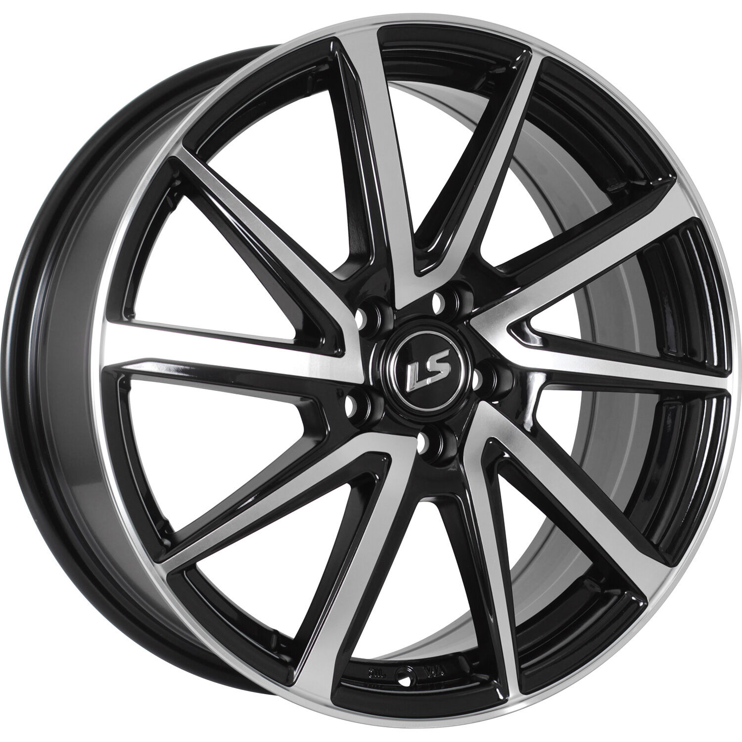 LS LS 1290 R17x7 5x100 ET55 CB56.1 BKF
