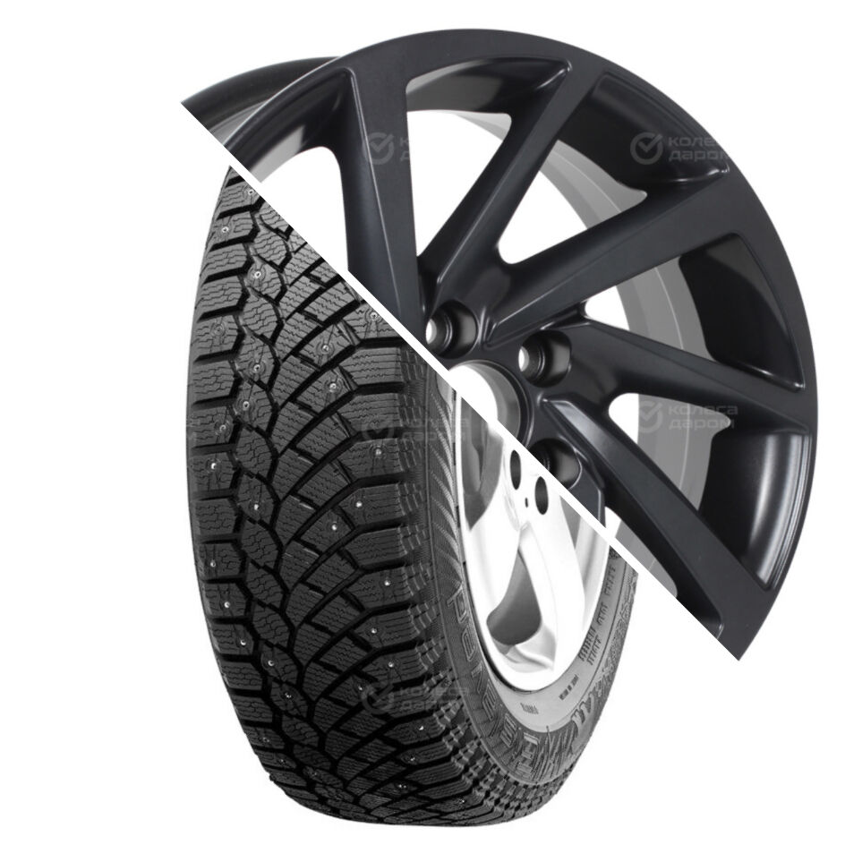 KDW Nord Frost 200 ID R15 185/60 88T шип   () + KD1530 R15x6 5x100 ET38 CB57.1 Matt_Black_Painted  Nord Frost 200 ID R15 185/60 88T шип    + KD1530 R15x6 5x100 ET38 CB57.1 Matt_Black_Painted