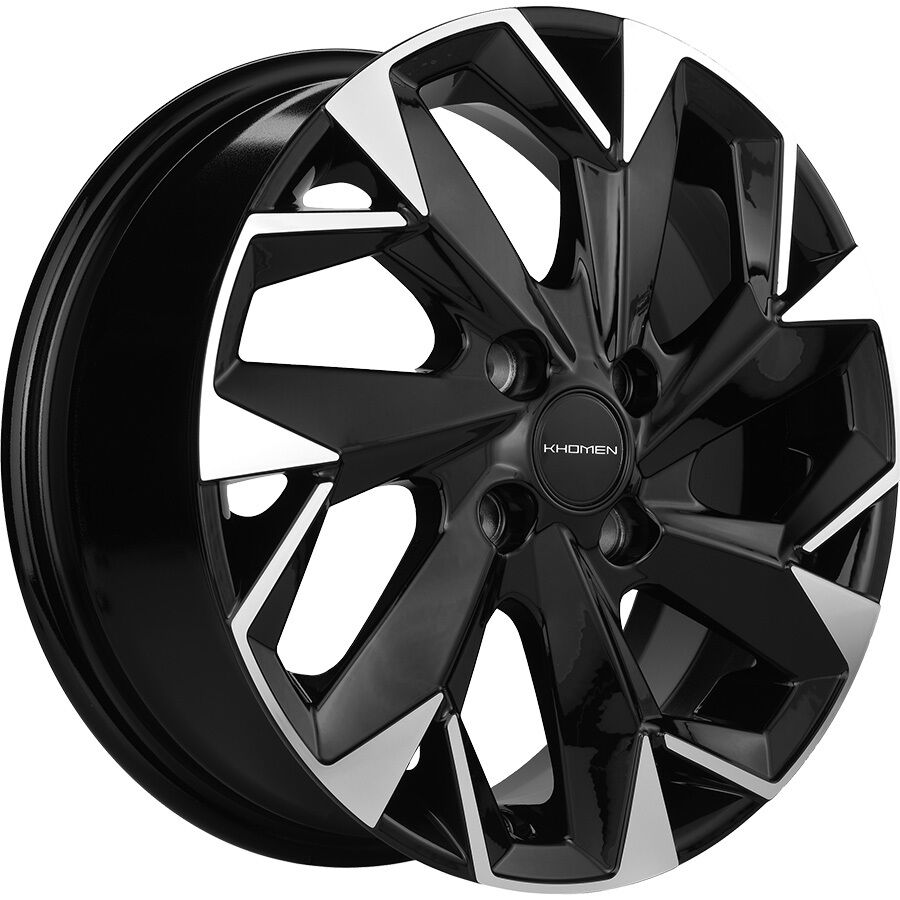 KHOMEN KHW1508 (15_ZV Granta) R15x6 4x98 ET35 CB58.6 Black_FP (Мятый обод)*