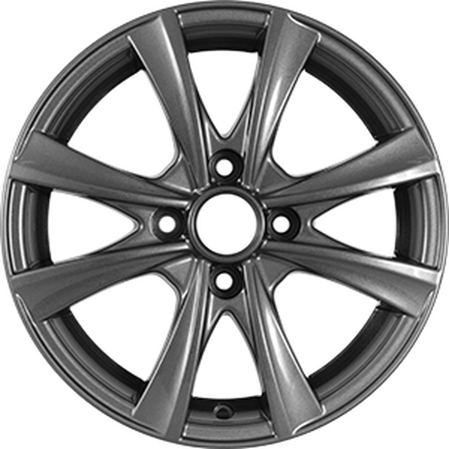 СКАД Мальта R14x5.5 4x100 ET49 CB56.6 Graphite (Скол на ободе)*