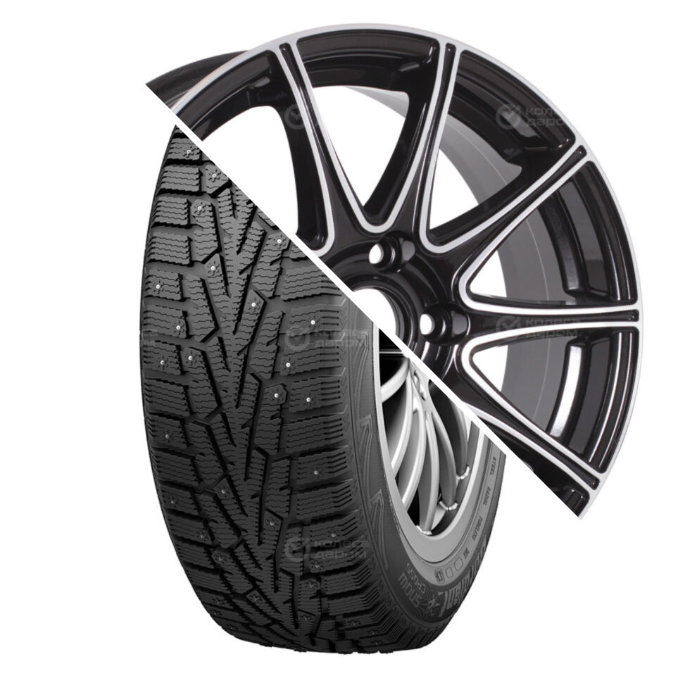 Cordiant Snow Cross R16 205/60 96T шип   () + 1616 R16x6.5 5x114.3 ET46 CB60.1 BD  Snow Cross R16 205/60 96T шип    + 1616 R16x6.5 5x114.3 ET46 CB60.1 BD