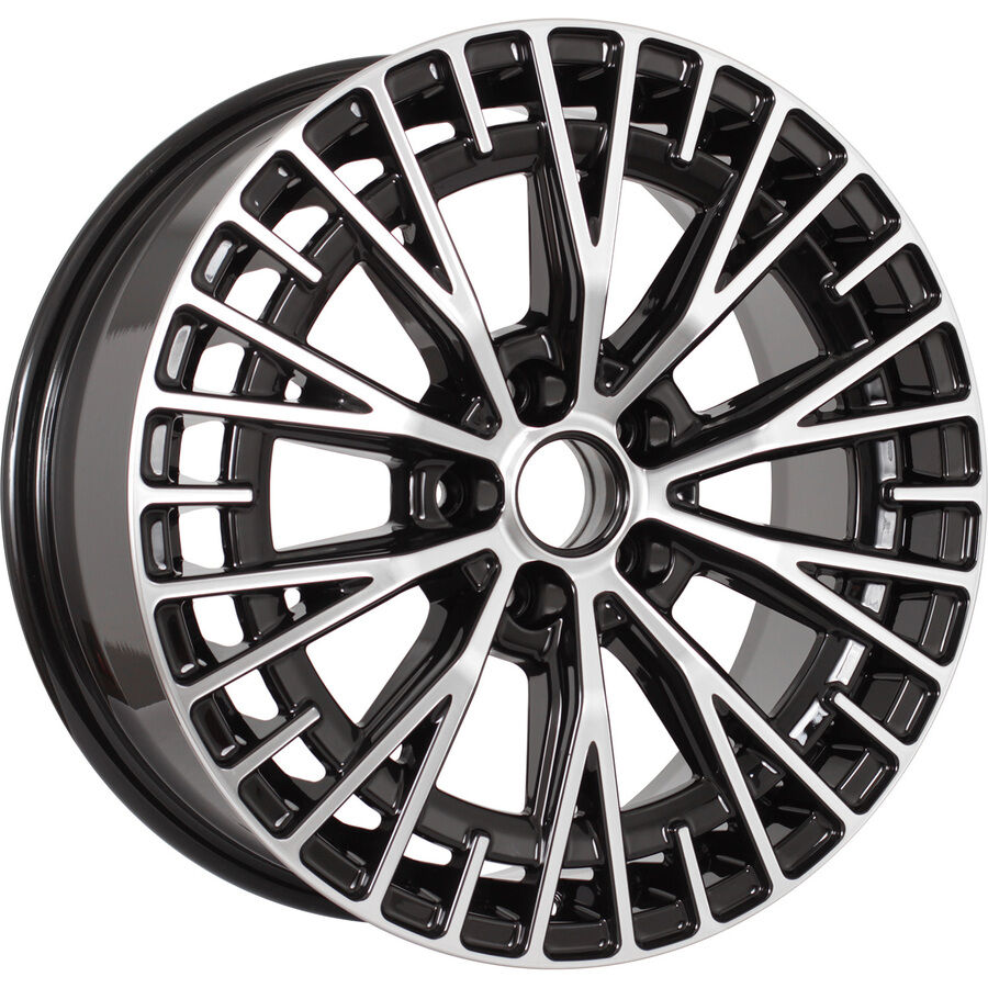 KDW KD1730 R17x7 5x114.3 ET37 CB66.6 Black_Front_Polished (Мятый обод)*