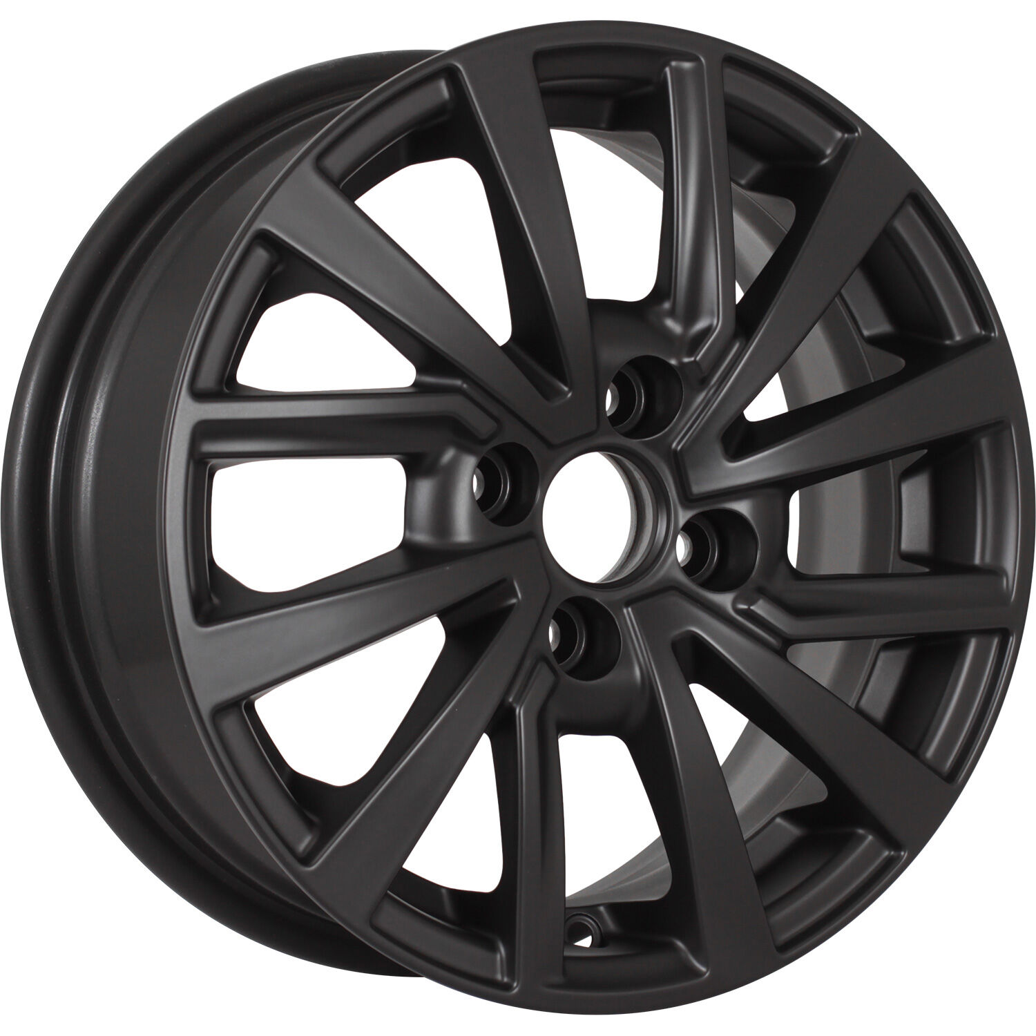 KDW KD1430 R14x5.5 4x98 ET35 CB58.5 Matt_Black_Painted