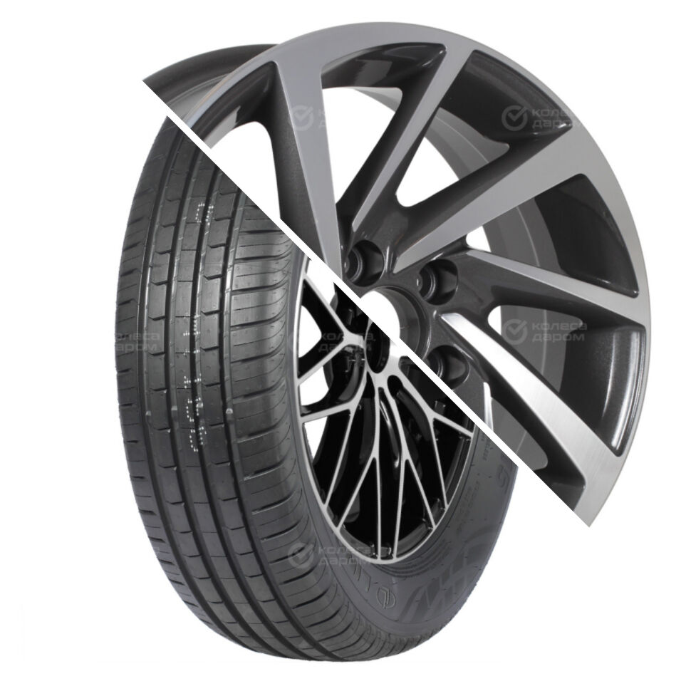 KDW Comfort Master R15 185/60 88H    () + KD1530 R15x6 5x100 ET38 CB57.1 Grey_Front_Polished  Comfort Master R15 185/60 88H     + KD1530 R15x6 5x100 ET38 CB57.1 Grey_Front_Polished