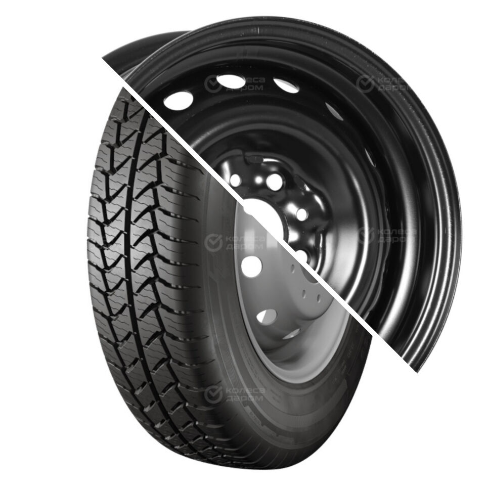Кама 365 LT (НК-243) R13C 185/75 99/97N + ВАЗ 2103 R13x5 4x98 ET29 CB60.1 Black R13C 185/75 99/97N + R13x5 4x98 ET29 CB60.1 Black