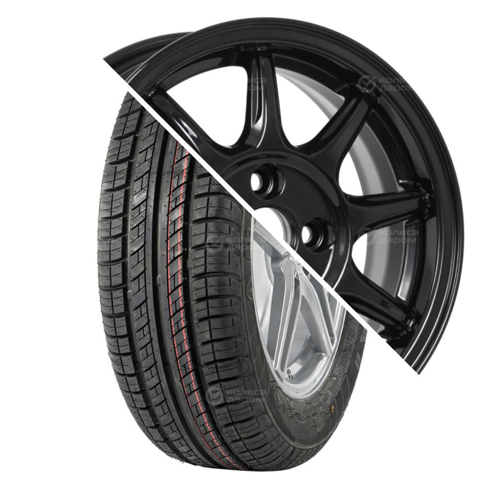 Barez Aleriall P602 R14 185/60 82H () + Эвил R14x5.5 4x98 ET35 CB58.5 BK Aleriall P602 R14 185/60 82H + Эвил R14x5.5 4x98 ET35 CB58.5 BK
