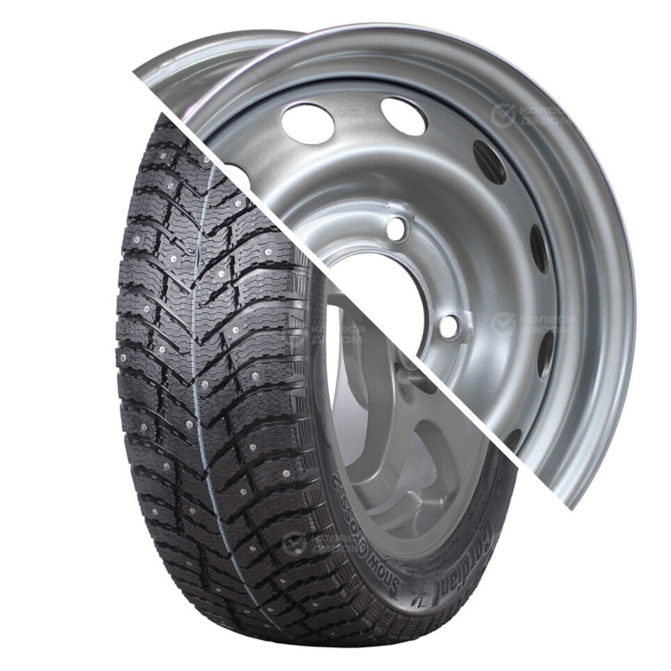 Snow Cross 2 SUV R15 205/70 100T шип   () + 64G48L TREBL R15x6 5x139.7 ET40 CB98.6 Silver  Snow Cross 2 SUV R15 205/70 100T шип    + 64G48L TREBL R15x6 5x139.7 ET40 CB98.6 Silver