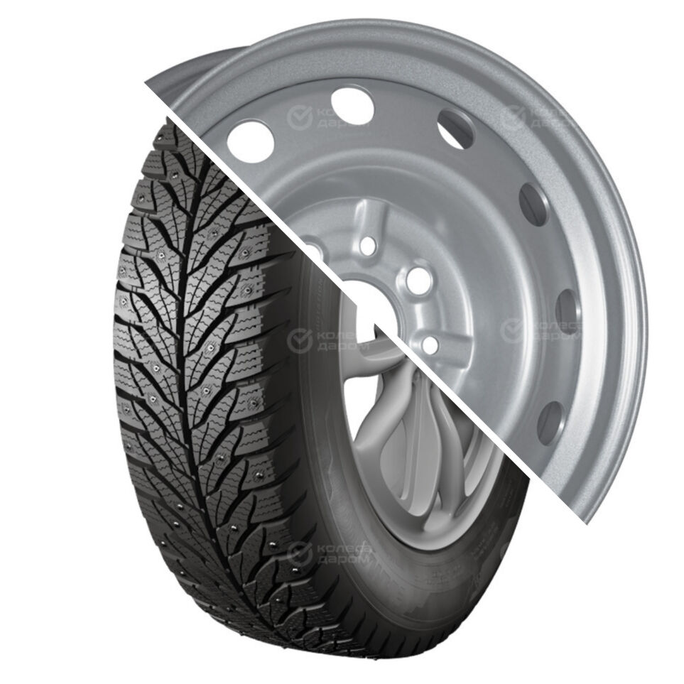 Кама ALGA (НК-531) R14 175/65 82T шип () + Тольятти ВАЗ 2112 R14x5.5 4x98 ET35 CB58.6 Silver ALGA (НК-531) R14 175/65 82T шип + Тольятти ВАЗ 2112 R14x5.5 4x98 ET35 CB58.6 Silver