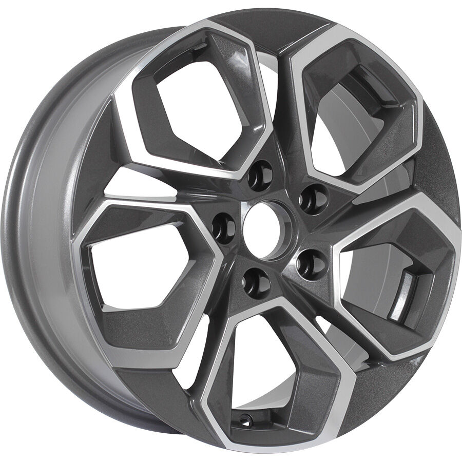 KDW KD1620 R16x6.5 5x112 ET45 CB57.1 Grey_Front_Polished (Мятый обод)***