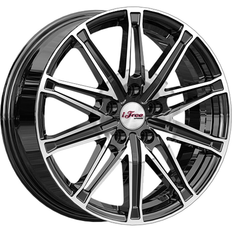 iFree Виар R17x6.5 5x114.3 ET37 CB66.6 Black_jack (Мятый обод)*