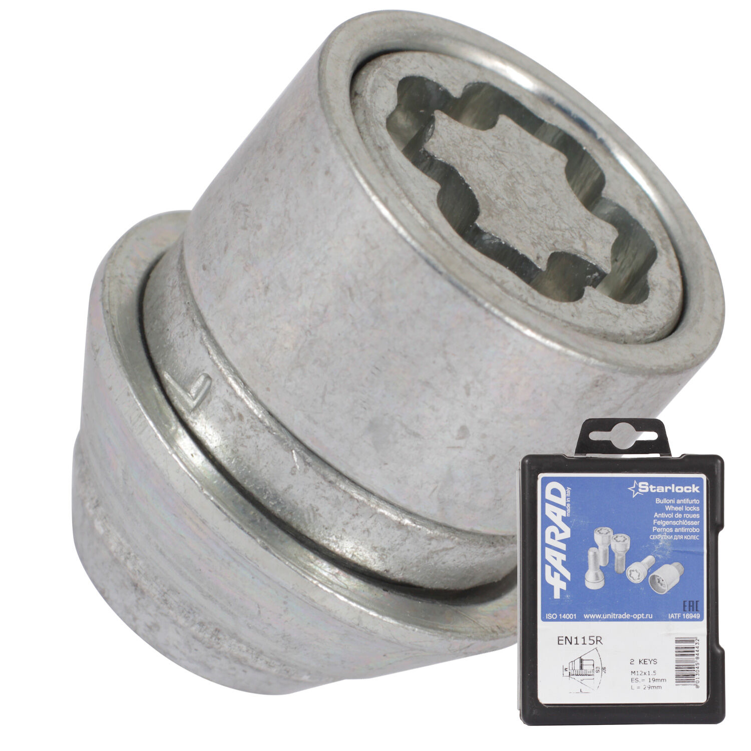 Farad Гайка секретная Farad 12х1,5х29 4+2 19 конус EN115R/2