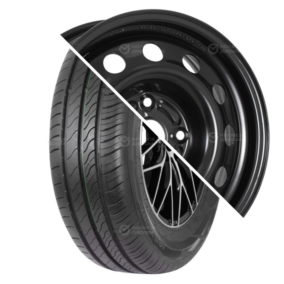 Евразиа ТАПО S01 R15 195/55 89V XL   () + 64E44Z Евразиа ТАПО R15x6 4x114.3 ET44 CB56.6 Black  S01 R15 195/55 89V XL    + 64E44Z Евразиа ТАПО R15x6 4x114.3 ET44 CB56.6 Black