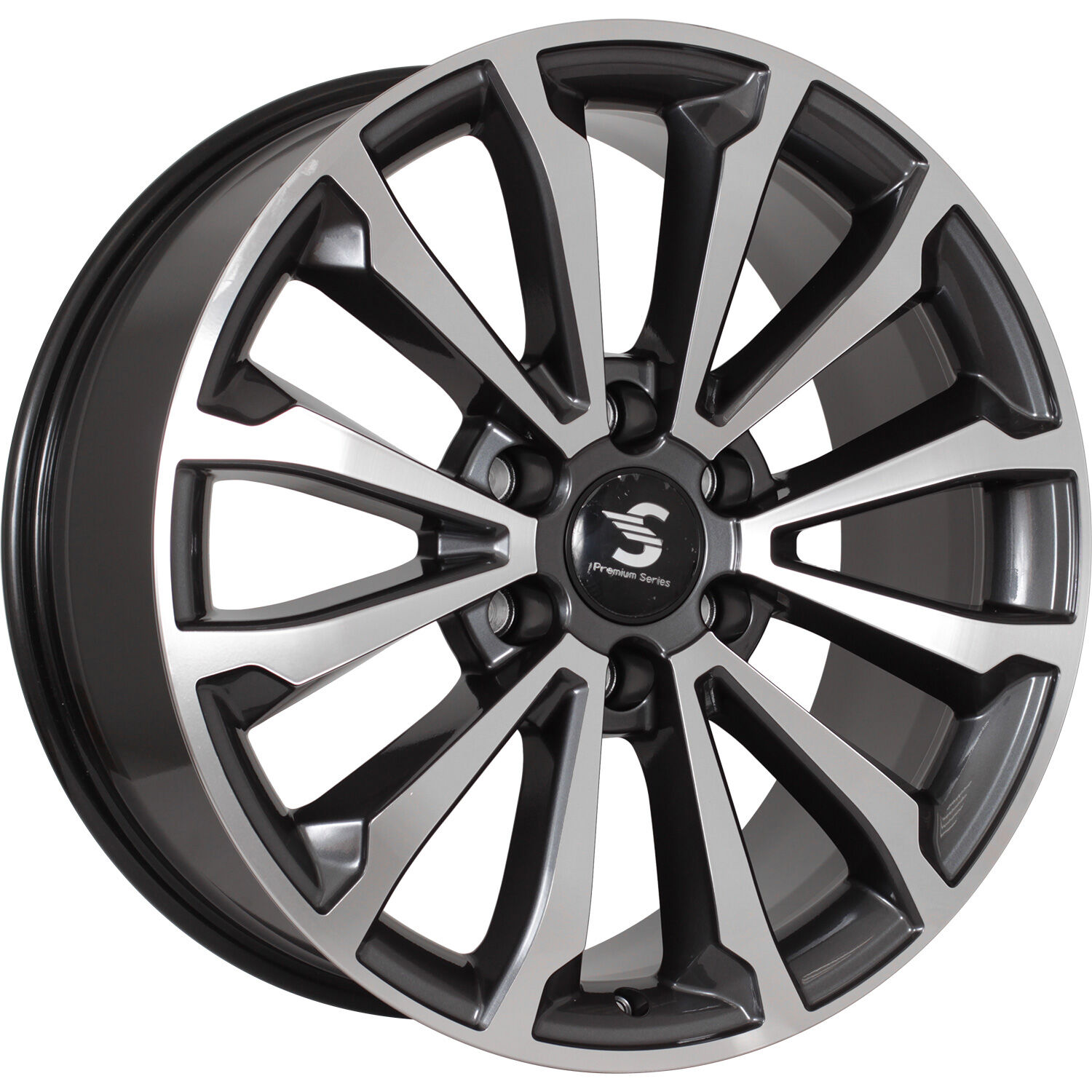 СКАД Premium Series КР006 (20_TANK 500) R20x8.5 6x139.7 ET33 CB100.1 Diamond_black_gris