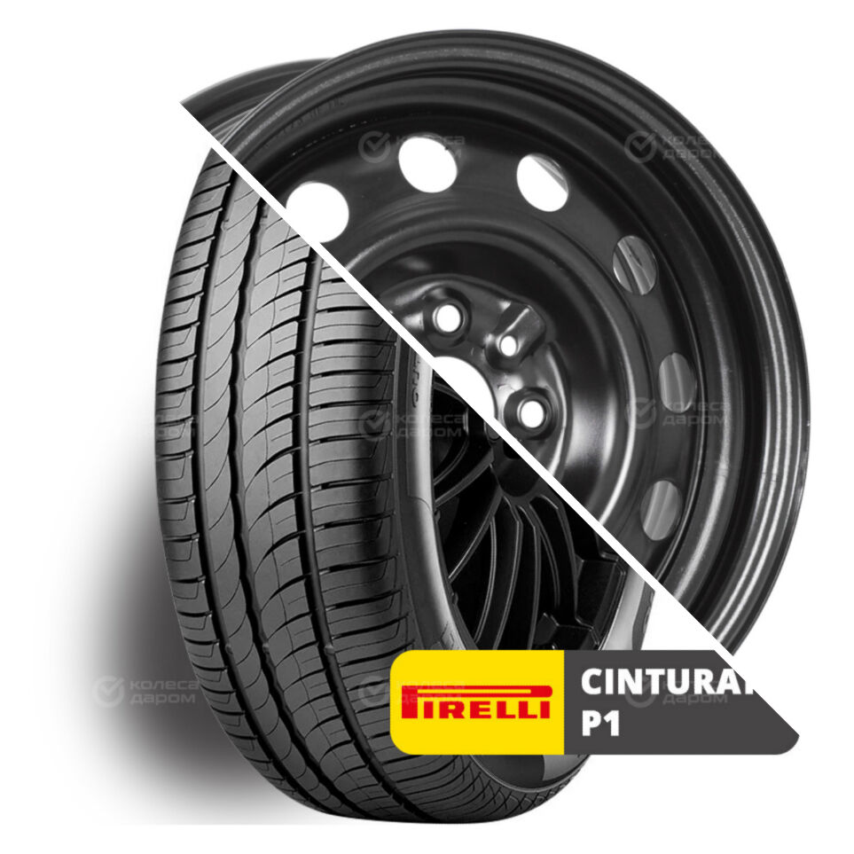 Trebl Cinturato P1 Verde R14 185/60 82H + 53B35B_P TREBL (12 отверстий) R14x5.5 4x98 ET35 CB58.6 Black R14 185/60 82H + R14x5.5 4x98 ET35 CB58.6 Black